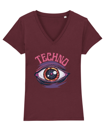 Techno Music Lover  Burgundy