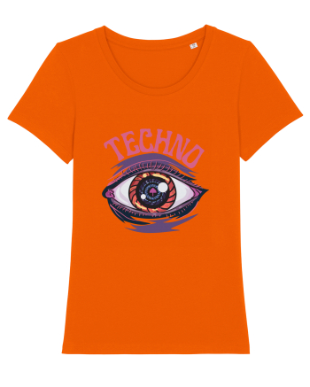 Techno Music Lover  Bright Orange