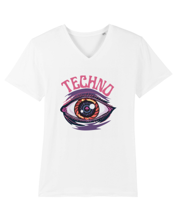 Techno Music Lover  White