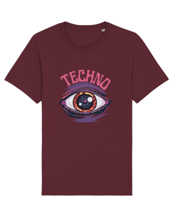 Techno Music Lover  Burgundy