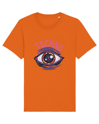 Techno Music Lover  Bright Orange