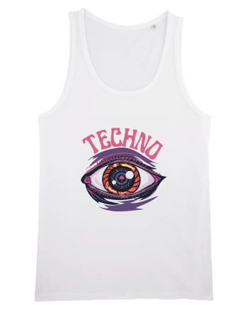 Techno Music Lover  White