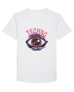 Techno Music Lover  Tricou mânecă scurtă guler larg Bărbat Skater