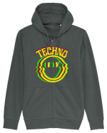 Techno Music Lover  Hanorac cu fermoar Unisex Connector