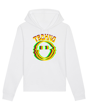Techno Music Lover  White