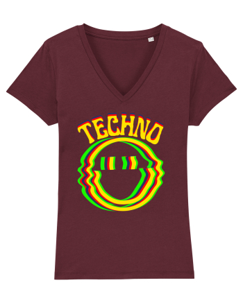 Techno Music Lover  Burgundy