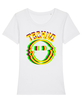 Techno Music Lover  White