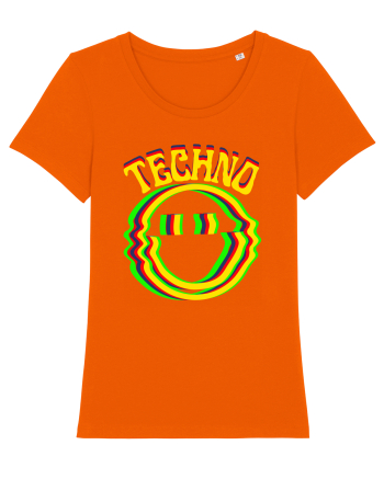 Techno Music Lover  Bright Orange
