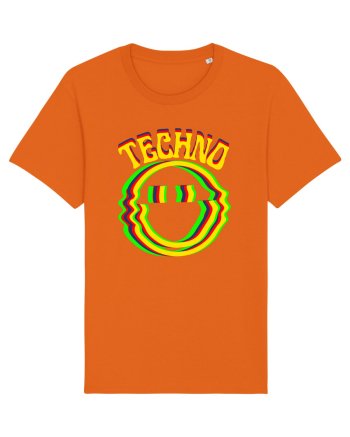 Techno Music Lover  Bright Orange