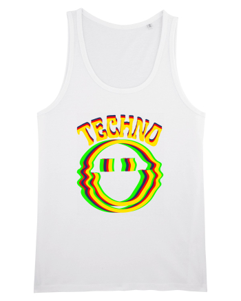 Techno Music Lover  White