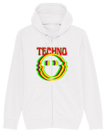 Techno Music Lover  Hanorac cu fermoar Unisex Connector