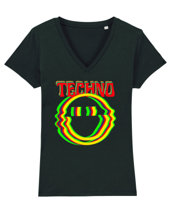 Techno Music Lover  Black