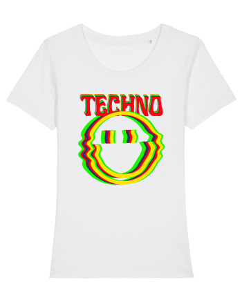 Techno Music Lover  White