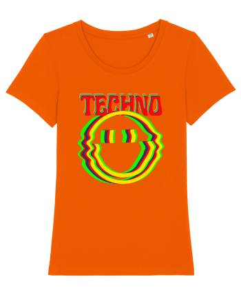 Techno Music Lover  Bright Orange