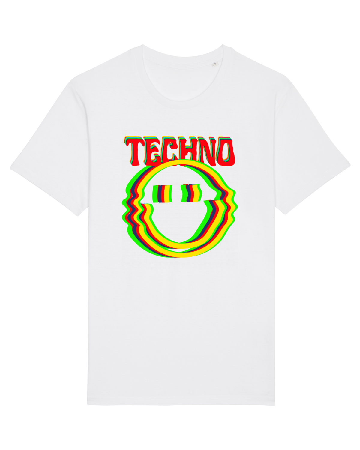 Tricou mânecă scurtă Unisex Rocker White