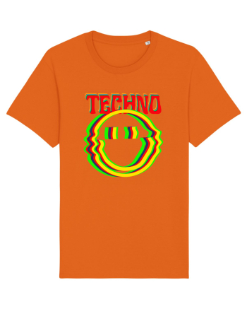 Techno Music Lover  Bright Orange