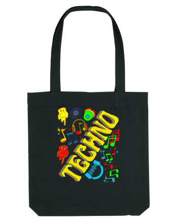 Techno Music Lover  Black