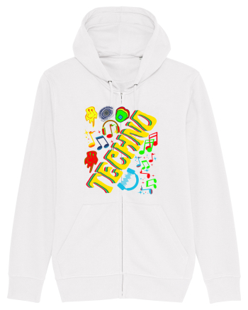 Techno Music Lover  White