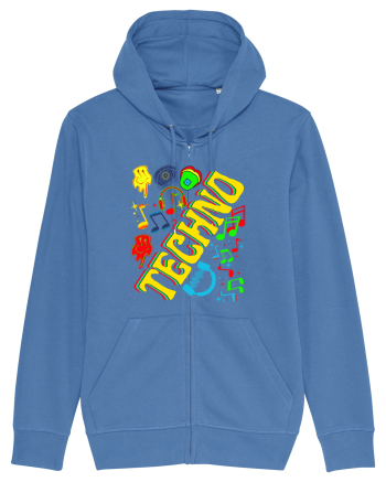 Techno Music Lover  Bright Blue