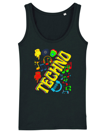 Techno Music Lover  Black