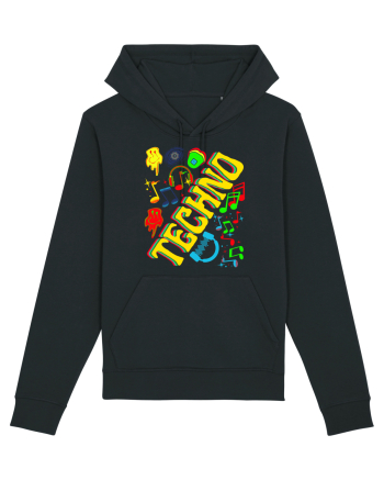 Techno Music Lover  Black