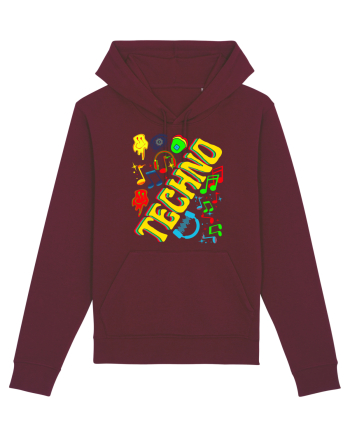 Techno Music Lover  Burgundy