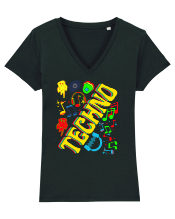 Techno Music Lover  Black