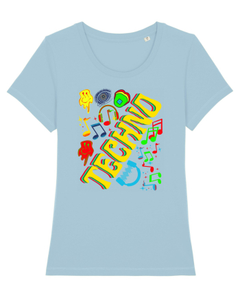 Techno Music Lover  Sky Blue