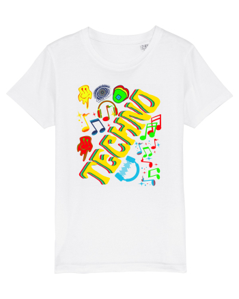 Techno Music Lover  White