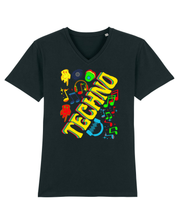 Techno Music Lover  Black