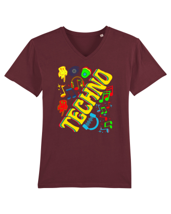 Techno Music Lover  Burgundy