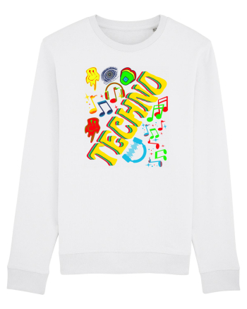 Techno Music Lover  White