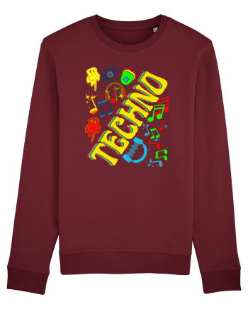 Techno Music Lover  Burgundy
