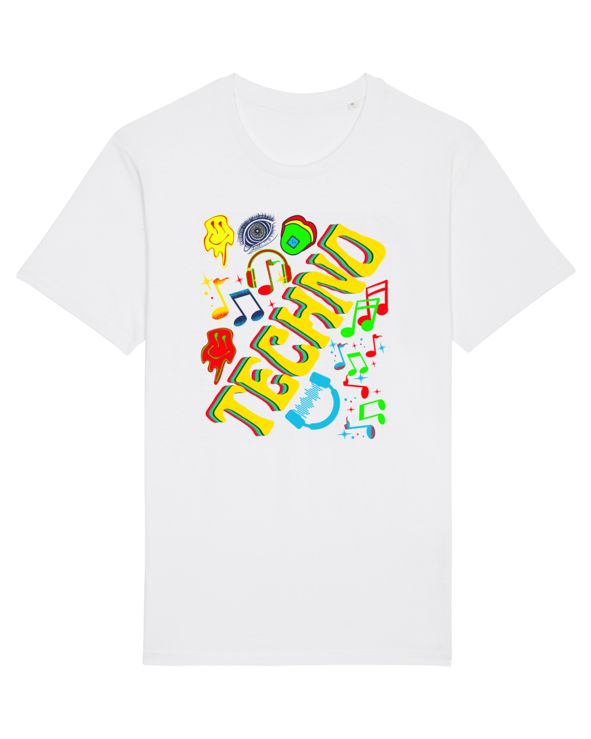 Tricou mânecă scurtă Unisex Rocker White