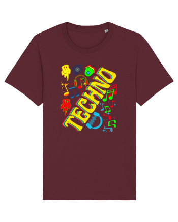 Techno Music Lover  Burgundy