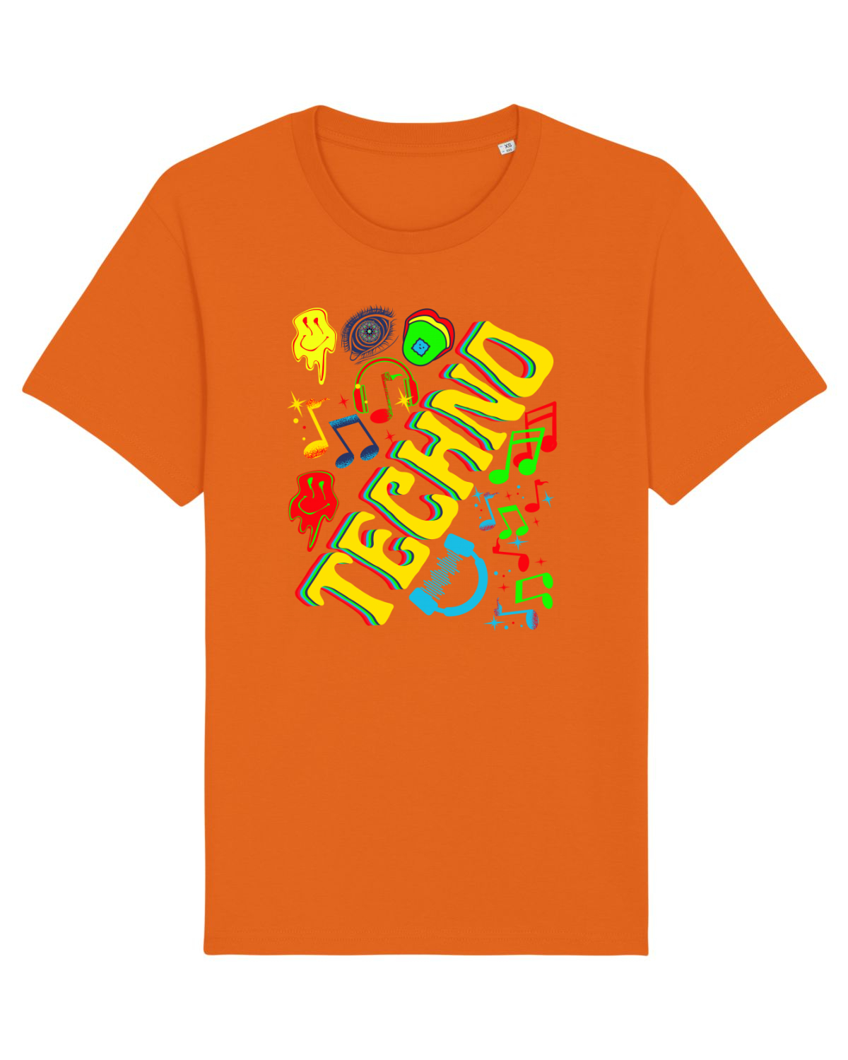 Tricou mânecă scurtă Unisex Rocker Bright Orange