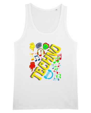 Techno Music Lover  White