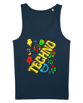 Techno Music Lover  Navy