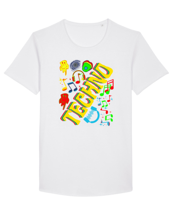 Techno Music Lover  White