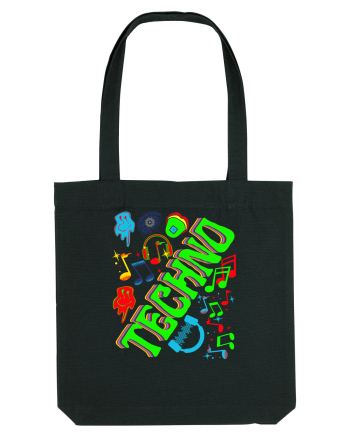 Techno Music Lover  Black