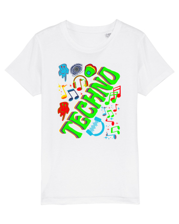 Techno Music Lover  White