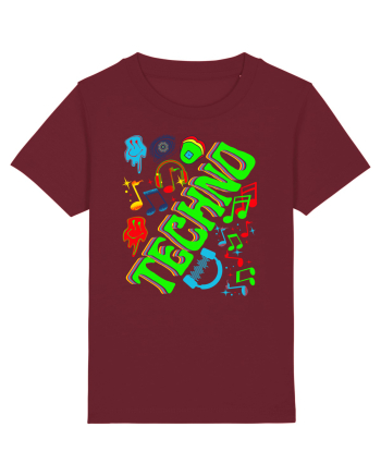 Techno Music Lover  Burgundy