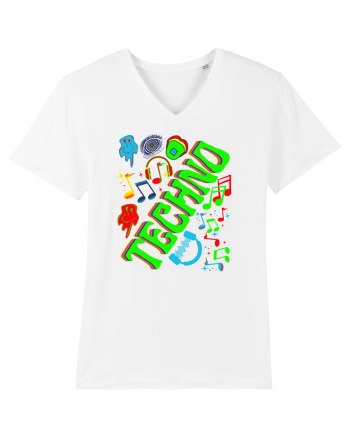 Techno Music Lover  White