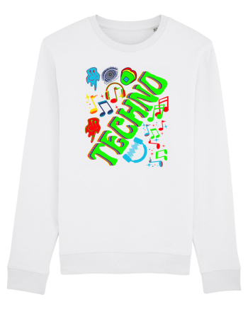 Techno Music Lover  White