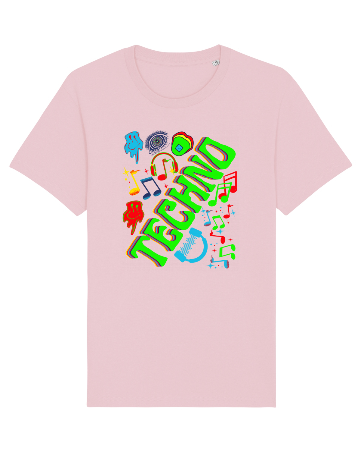 Tricou mânecă scurtă Unisex Rocker Cotton Pink