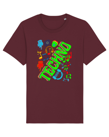 Techno Music Lover  Burgundy