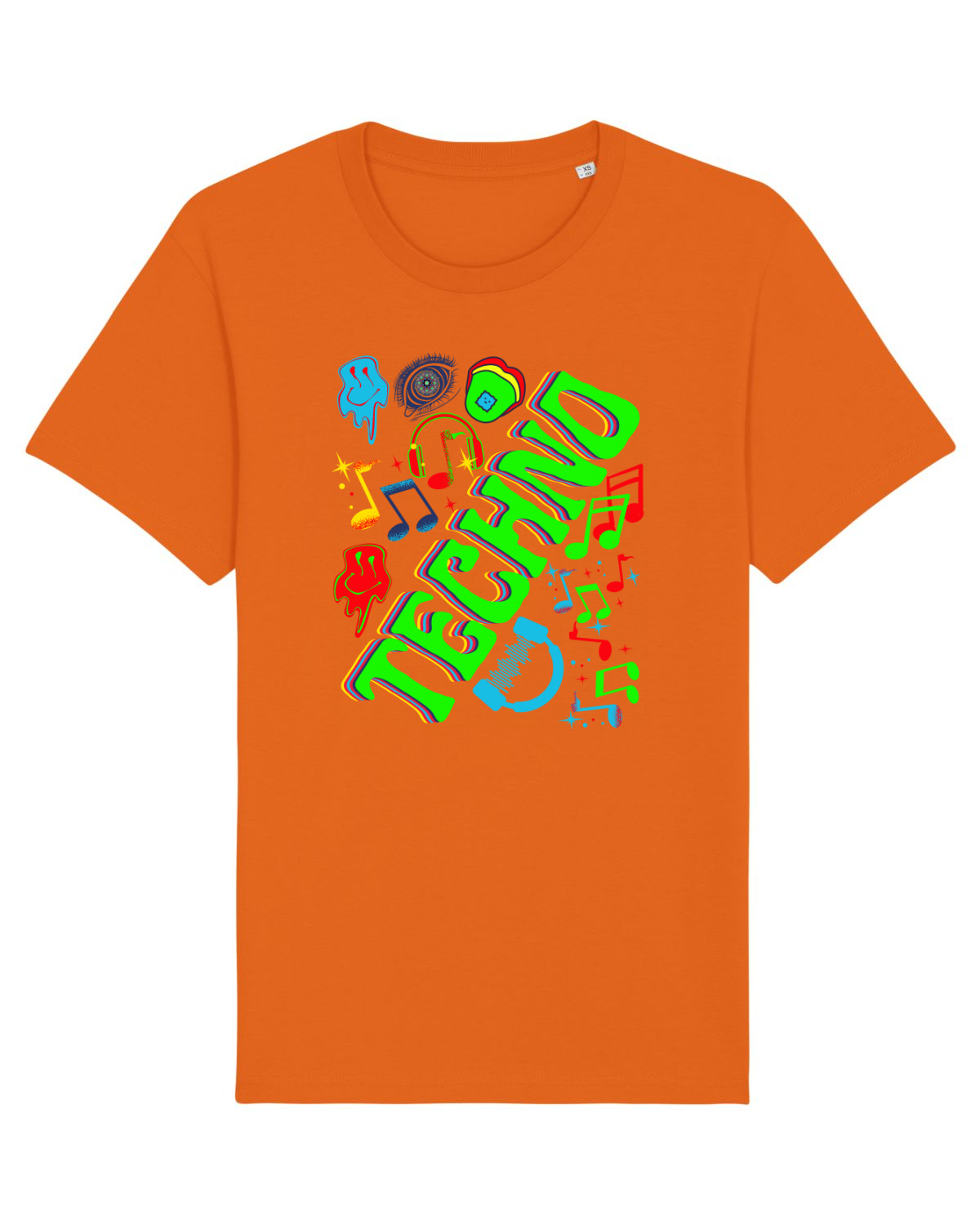 Tricou mânecă scurtă Unisex Rocker Bright Orange