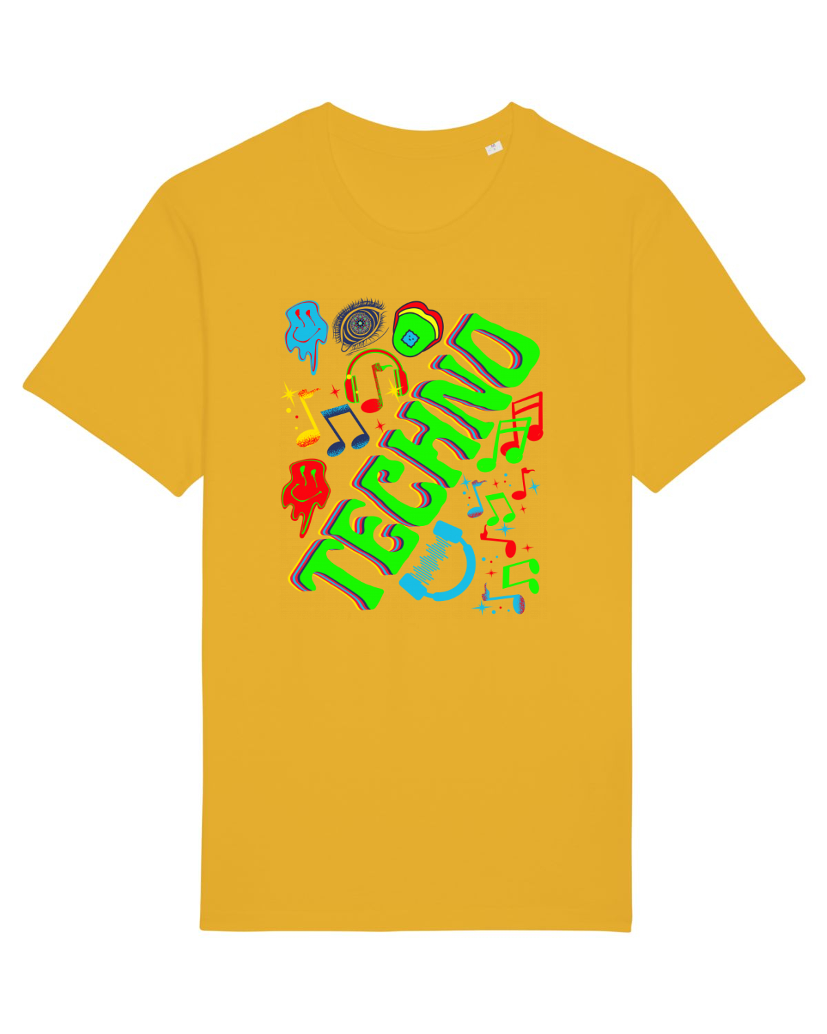 Tricou mânecă scurtă Unisex Rocker Spectra Yellow