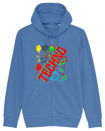 Techno Music Lover  Bright Blue