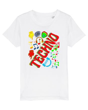 Techno Music Lover  White